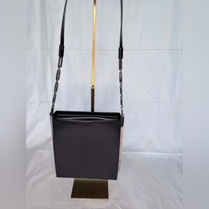 Salvatore Ferragamo Black and Silver Shoulder Bag